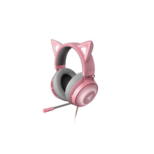 AURICULAR GAMER RAZER KRAKEN KITTY CHROMA QUARTZ