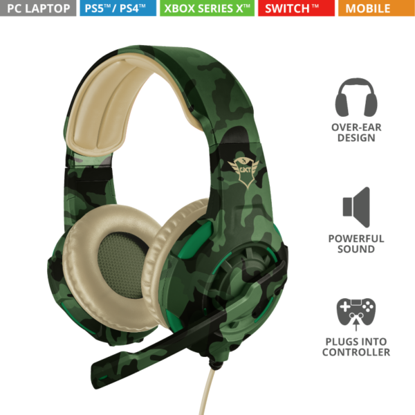 AURICULAR GAMER TRUST RADIUS GXT310C JUNGLE