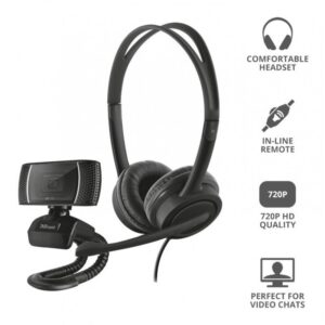 AURICULAR Y WEBCAM TRUST DOBA HOME OFFICE