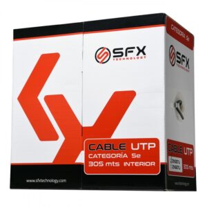 CABLE UTP SFX  CAT5 305M INTERIOR