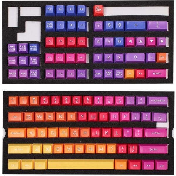 DUCKY KEYCAP SET AFTERGLOW SA US ABS SEAMLESS DOUBLE SHOT