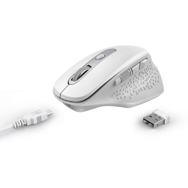 MOUSE TRUST OZAA RECHARGEABLE WHITE