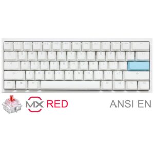 TECLADO GAMER DUCKY ONE 2 MINI PURE WHITE RGB VERSION  GAMING CHERRY MX RED DOUBLE-SHOT PBT MECANICO TECLADO GAMER DUCKY ONE 2 MINI PURE WHITE RGB VERSION  GAMING CHERRY MX RED DOUBLE-SHOT PBT MECANICO