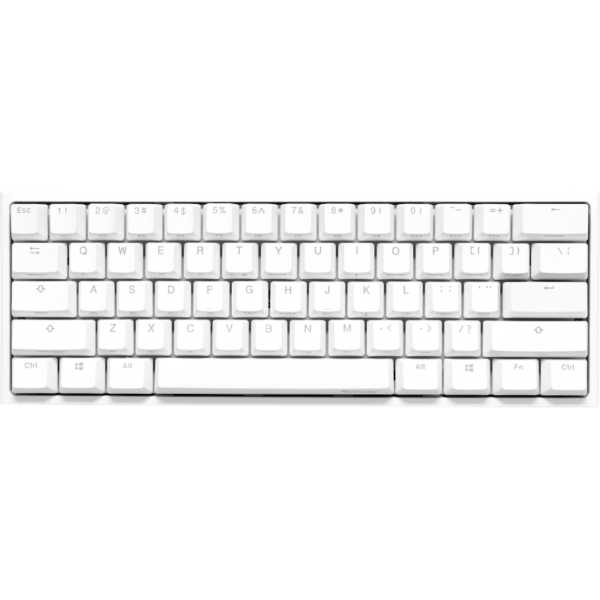 TECLADO GAMER DUCKY ONE 2 MINI RGB WHITE 60 MECANICO