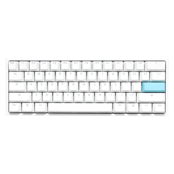 TECLADO GAMER DUCKY ONE 2 MINI RGB WHITE KAIH BOX BROWN SWICHT DOUBLE-SHOT PBT MECANICO