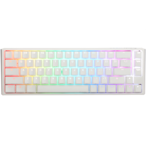TECLADO MECANICO DUCKY ONE 3 SF TECLAS BLANCASINTERRUPTOR NEGRO INGLES PBT DOBLE DISPARO SIN COSTURAS ESTUCHE SUPERIOR BLANCO ESTUCHE INFERIOR BLANCO
