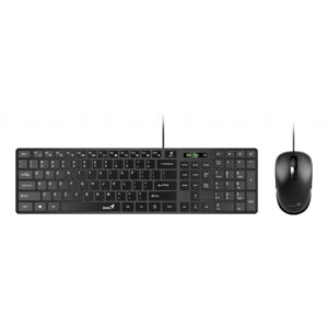 TECLADO + MOUSE COMBO USB GENIUS SLIMSTAR C126 BLACK