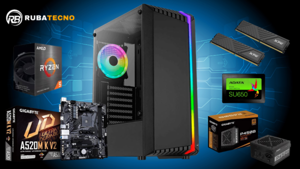 Combo PC Gamer RUBA-4600G - 16GB - 480GB - A520M-K
