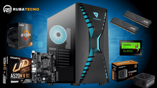 Combo PC Gamer AMD Ryzen 5 5600GT  - 16GB - 480GB - A520M-K