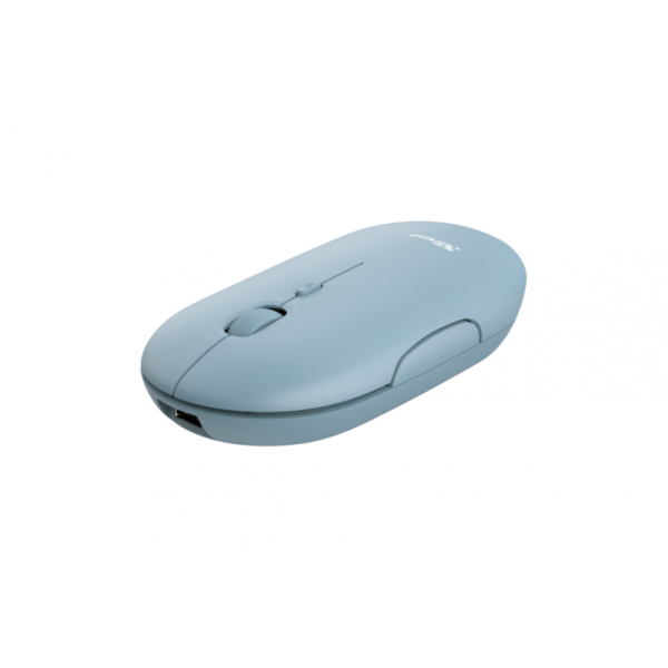 MOUSE TRUST PUCK WRL RECARGABLE BLUE
