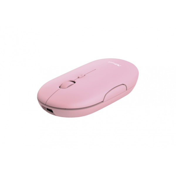 MOUSE TRUST PUCK WRL RECARGABLE PINK