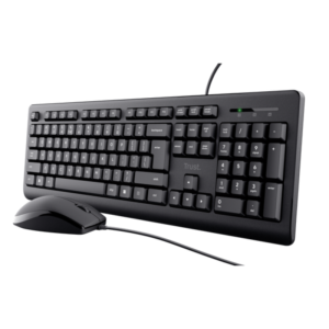 COMBO TECLADO + MOUSE TRUST PRIMO BLACK USB SILENCIOSO